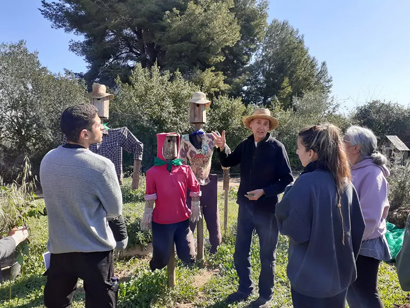 Joan Vives a l'Hort de la Sínia