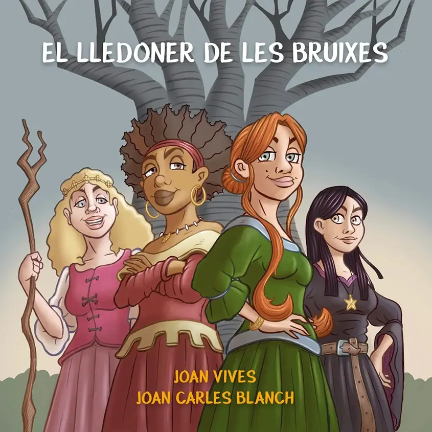 portada de El Lledoner de les Bruixes, un conte escrit per Joan Vives, les il·lustracions són del Joan Carles Blanch